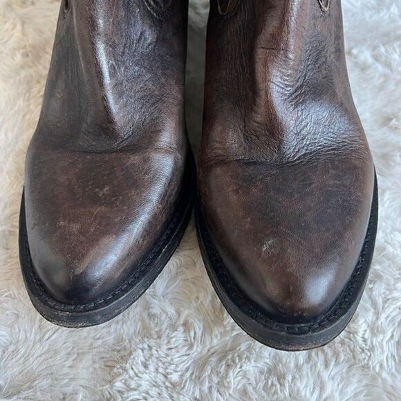 AllSaints Bonny Valley Ankle Boots Brown Leather Size EU 41 US 11 - Picture 6 of 11